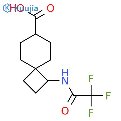 1-(2,2,2-Trifluoroacetamido)spiro[3.5]nonane-7-carboxylic acid structure