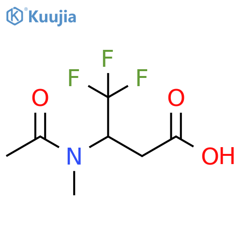 Butanoic acid, 3-(acetylmethylamino)-4,4,4-trifluoro- structure