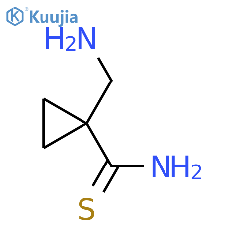 1-(Aminomethyl)cyclopropane-1-carbothioamide structure