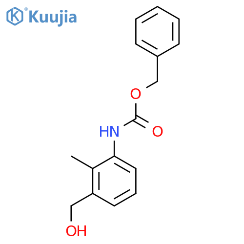 benzyl N-[3-(hydroxymethyl)-2-methylphenyl]carbamate structure