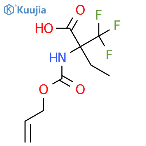2-{(prop-2-en-1-yloxy)carbonylamino}-2-(trifluoromethyl)butanoic acid structure
