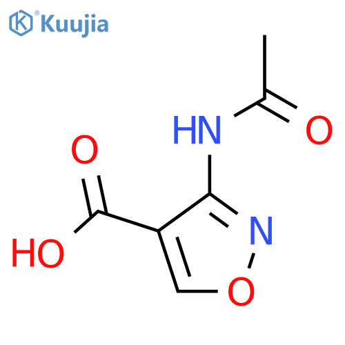 3-Acetamido-1,2-oxazole-4-carboxylic acid structure