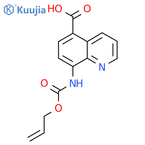 8-{[(Prop-2-en-1-yloxy)carbonyl]amino}quinoline-5-carboxylic acid structure