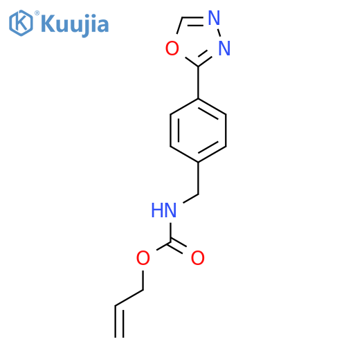 prop-2-en-1-yl N-{4-(1,3,4-oxadiazol-2-yl)phenylmethyl}carbamate structure