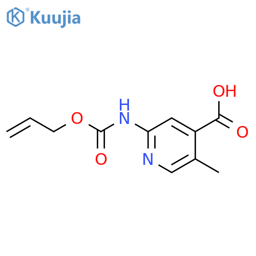 5-methyl-2-{(prop-2-en-1-yloxy)carbonylamino}pyridine-4-carboxylic acid structure