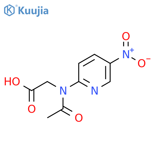2-N-(5-nitropyridin-2-yl)acetamidoacetic acid structure