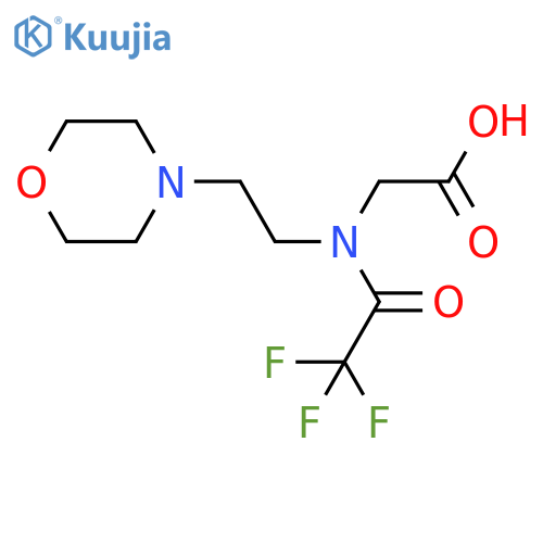 2-{2,2,2-trifluoro-N-2-(morpholin-4-yl)ethylacetamido}acetic acid structure