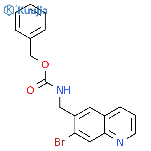 benzyl N-(7-bromoquinolin-6-yl)methylcarbamate structure