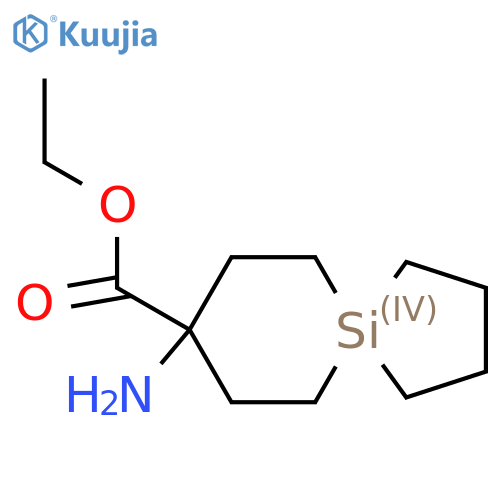 ethyl 8-amino-5-silaspiro4.5decane-8-carboxylate structure