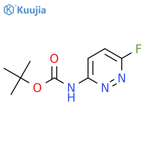 tert-butyl N-(6-fluoropyridazin-3-yl)carbamate structure