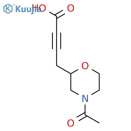 4-(4-Acetylmorpholin-2-yl)but-2-ynoic acid structure