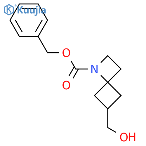 Benzyl 6-(hydroxymethyl)-1-azaspiro[3.3]heptane-1-carboxylate structure