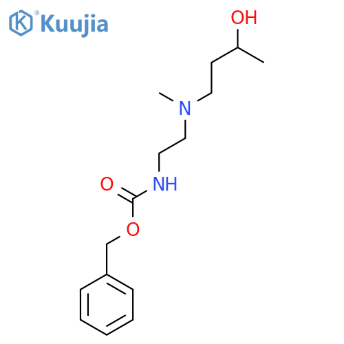 benzyl N-{2-[(3-hydroxybutyl)(methyl)amino]ethyl}carbamate structure