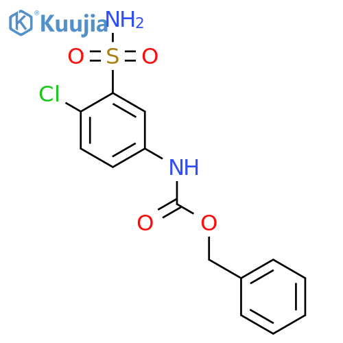 benzyl N-(4-chloro-3-sulfamoylphenyl)carbamate structure
