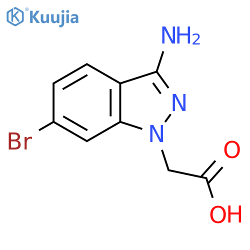 2-(3-amino-6-bromo-1H-indazol-1-yl)acetic acid structure