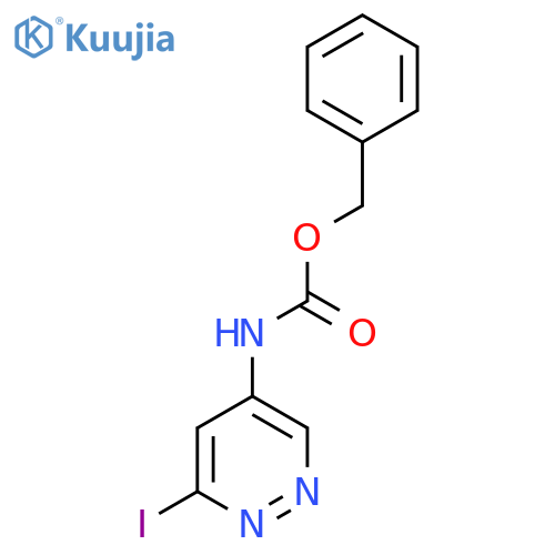 benzyl N-(6-iodopyridazin-4-yl)carbamate structure