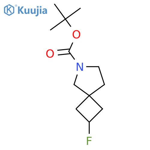 tert-butyl 2-fluoro-6-azaspiro3.4octane-6-carboxylate structure