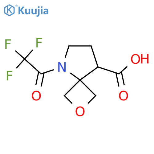 5-(2,2,2-trifluoroacetyl)-2-oxa-5-azaspiro3.4octane-8-carboxylic acid structure