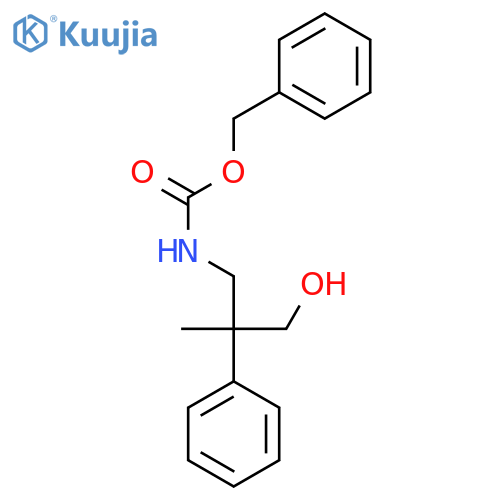 benzyl N-(3-hydroxy-2-methyl-2-phenylpropyl)carbamate structure