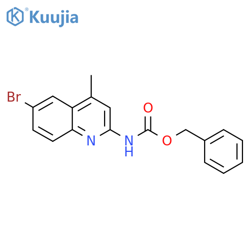 benzyl N-(6-bromo-4-methylquinolin-2-yl)carbamate structure