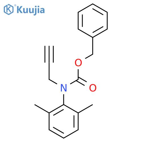 benzyl N-(2,6-dimethylphenyl)-N-(prop-2-yn-1-yl)carbamate structure