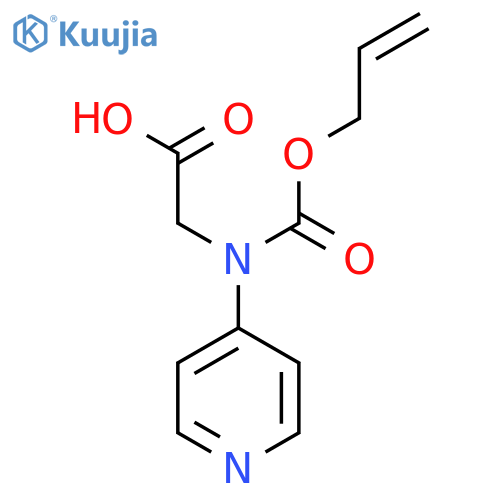 2-{(prop-2-en-1-yloxy)carbonyl(pyridin-4-yl)amino}acetic acid structure