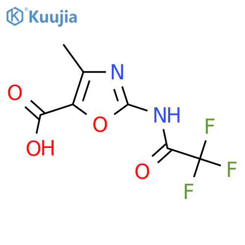 4-Methyl-2-(2,2,2-trifluoroacetamido)-1,3-oxazole-5-carboxylic acid structure