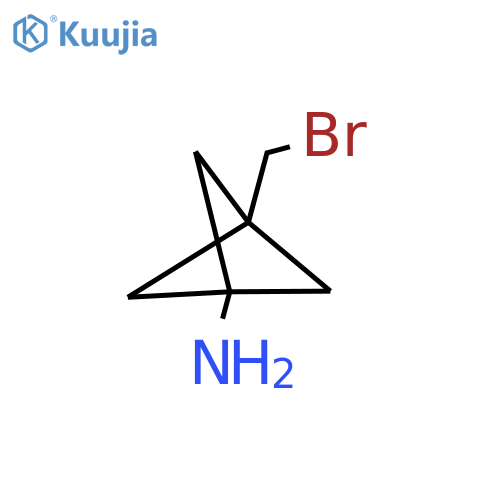 3-(Bromomethyl)bicyclo[1.1.1]pentan-1-amine structure