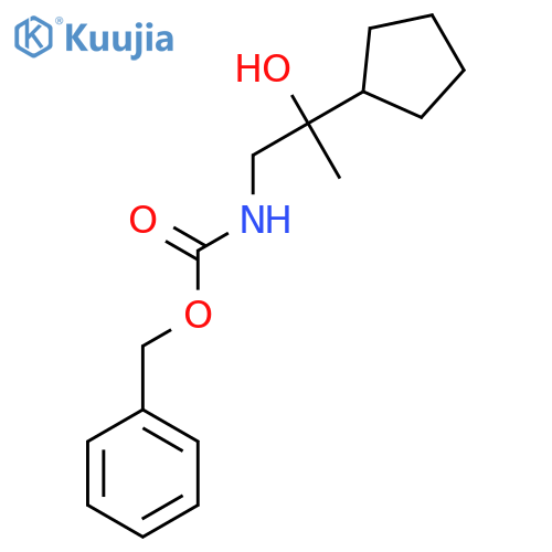 benzyl N-(2-cyclopentyl-2-hydroxypropyl)carbamate structure