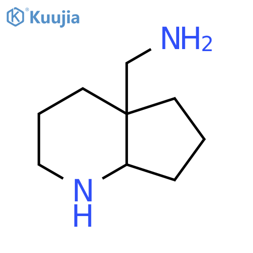 {octahydro-1H-cyclopenta[b]pyridin-4a-yl}methanamine structure