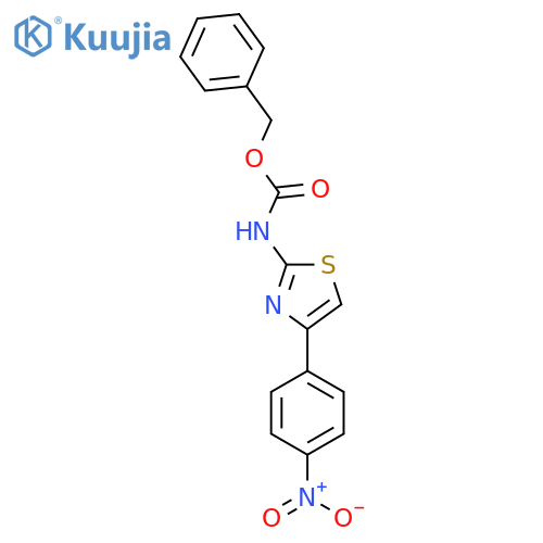 benzyl N-4-(4-nitrophenyl)-1,3-thiazol-2-ylcarbamate structure