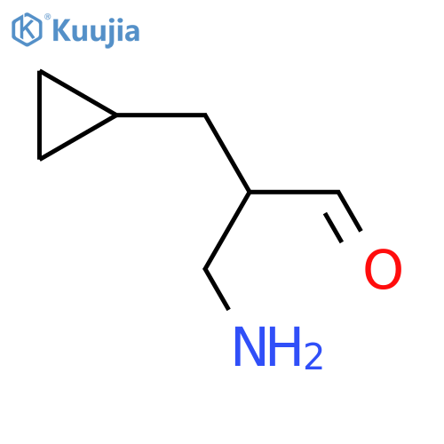 3-Amino-2-(cyclopropylmethyl)propanal structure