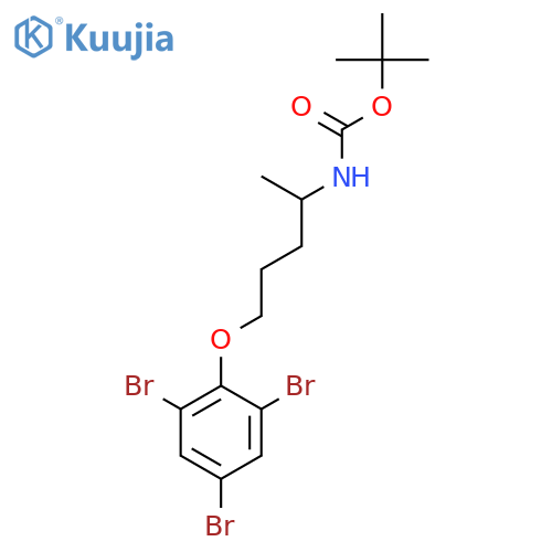 tert-butyl N-[5-(2,4,6-tribromophenoxy)pentan-2-yl]carbamate structure