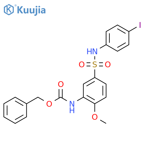 benzyl N-{5-[(4-iodophenyl)sulfamoyl]-2-methoxyphenyl}carbamate structure