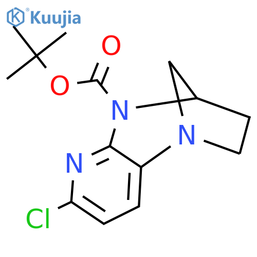 tert-butyl 5-chloro-1,6,8-triazatricyclo7.2.1.0,2,7dodeca-2,4,6-triene-8-carboxylate structure