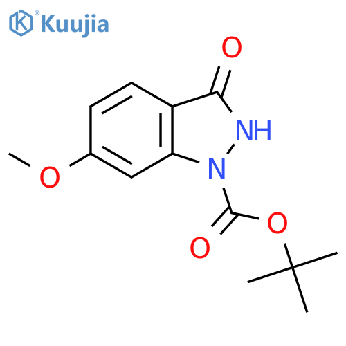 tert-Butyl 3-hydroxy-6-methoxy-1H-indazole-1-carboxylate structure