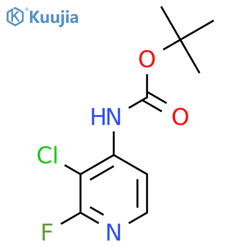 tert-butyl N-(3-chloro-2-fluoropyridin-4-yl)carbamate structure