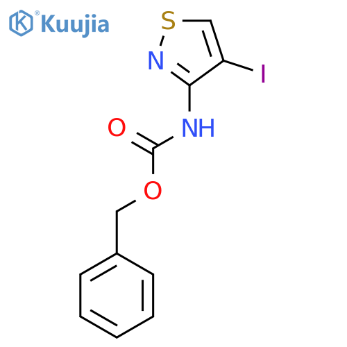 benzyl N-(4-iodo-1,2-thiazol-3-yl)carbamate structure