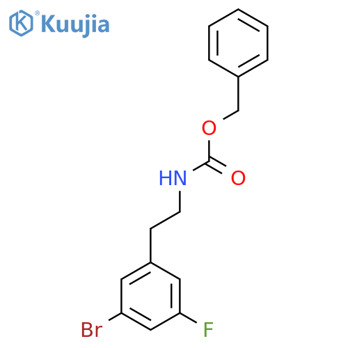 benzyl N-2-(3-bromo-5-fluorophenyl)ethylcarbamate structure