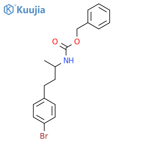 benzyl N-[4-(4-bromophenyl)butan-2-yl]carbamate structure