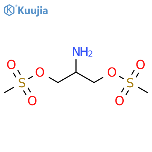 2-Amino-3-(methanesulfonyloxy)propyl methanesulfonate structure