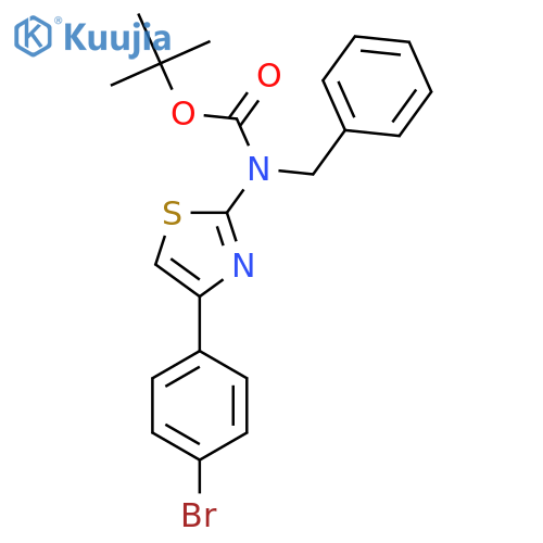 tert-butyl N-benzyl-N-4-(4-bromophenyl)-1,3-thiazol-2-ylcarbamate structure