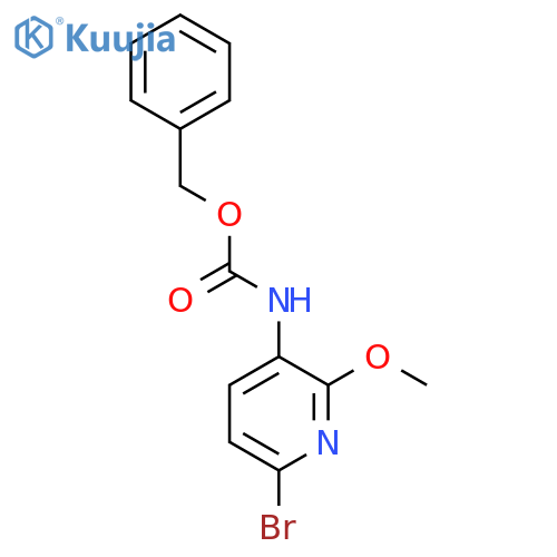 benzyl N-(6-bromo-2-methoxypyridin-3-yl)carbamate structure