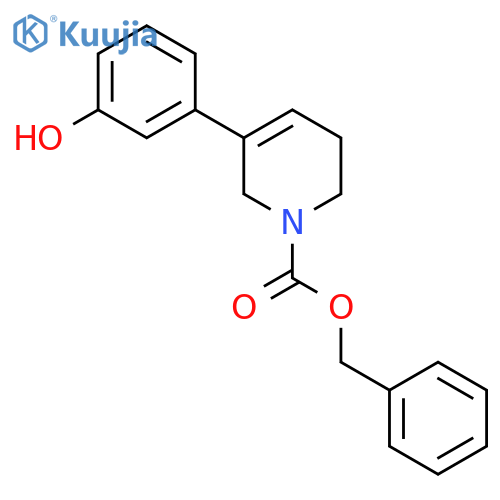 Benzyl 5-(3-hydroxyphenyl)-1,2,3,6-tetrahydropyridine-1-carboxylate structure