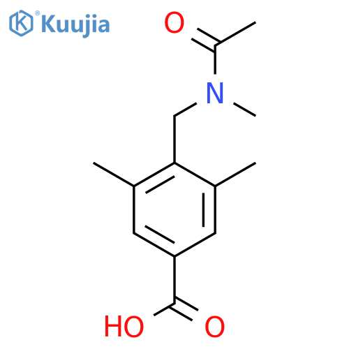 3,5-dimethyl-4-(N-methylacetamido)methylbenzoic acid structure