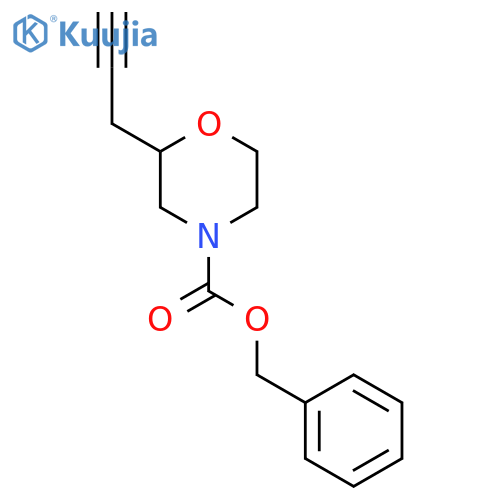Benzyl 2-(prop-2-yn-1-yl)morpholine-4-carboxylate structure