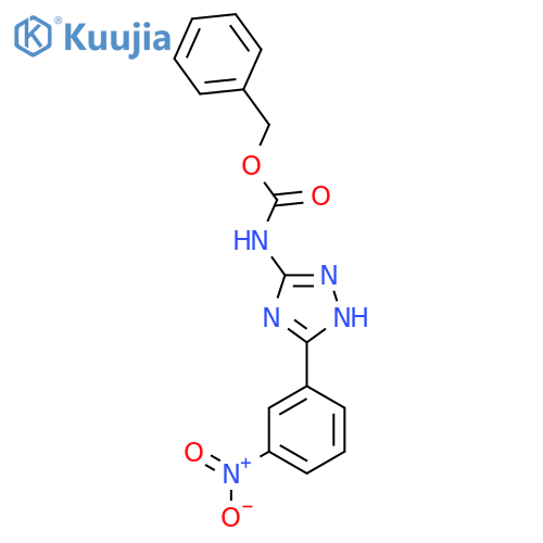 benzyl N-3-(3-nitrophenyl)-1H-1,2,4-triazol-5-ylcarbamate structure