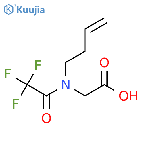 2-N-(but-3-en-1-yl)-2,2,2-trifluoroacetamidoacetic acid structure
