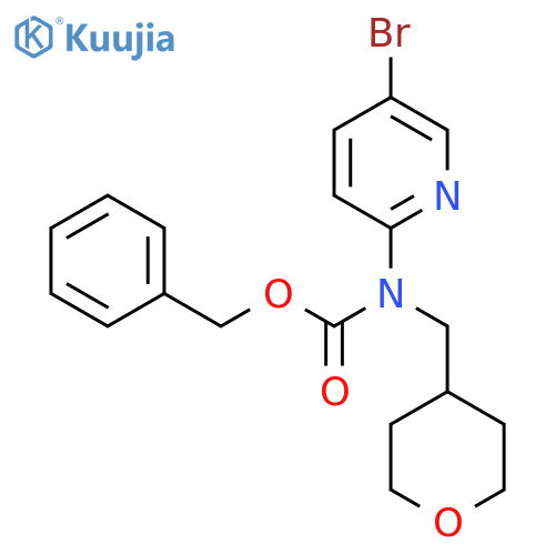 benzyl N-(5-bromopyridin-2-yl)-N-(oxan-4-yl)methylcarbamate structure