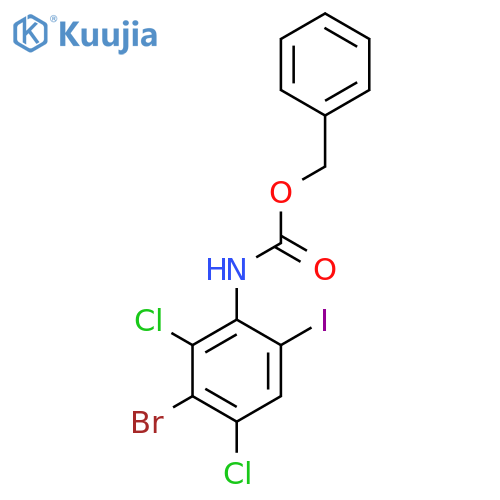 benzyl N-(3-bromo-2,4-dichloro-6-iodophenyl)carbamate structure